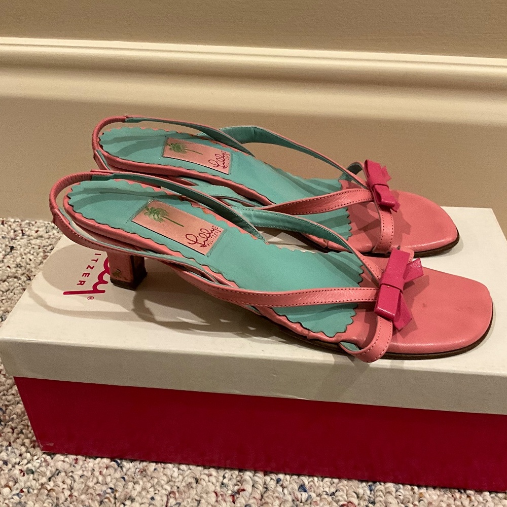 Vintage Lilly Pulitzer Pink Sandals - Picture 4 of 5